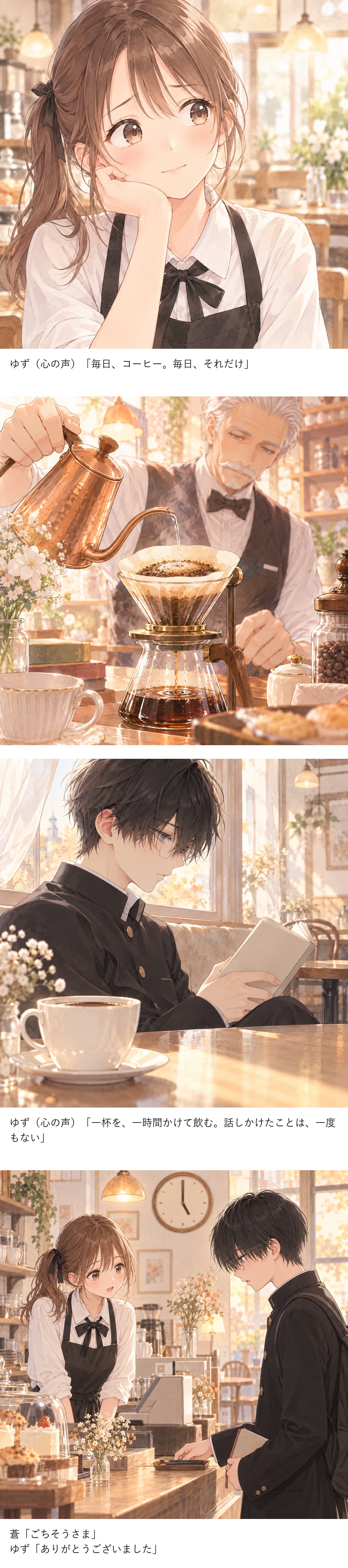 放課後、喫茶店で待ってる　第1話「しおり」 3ページ