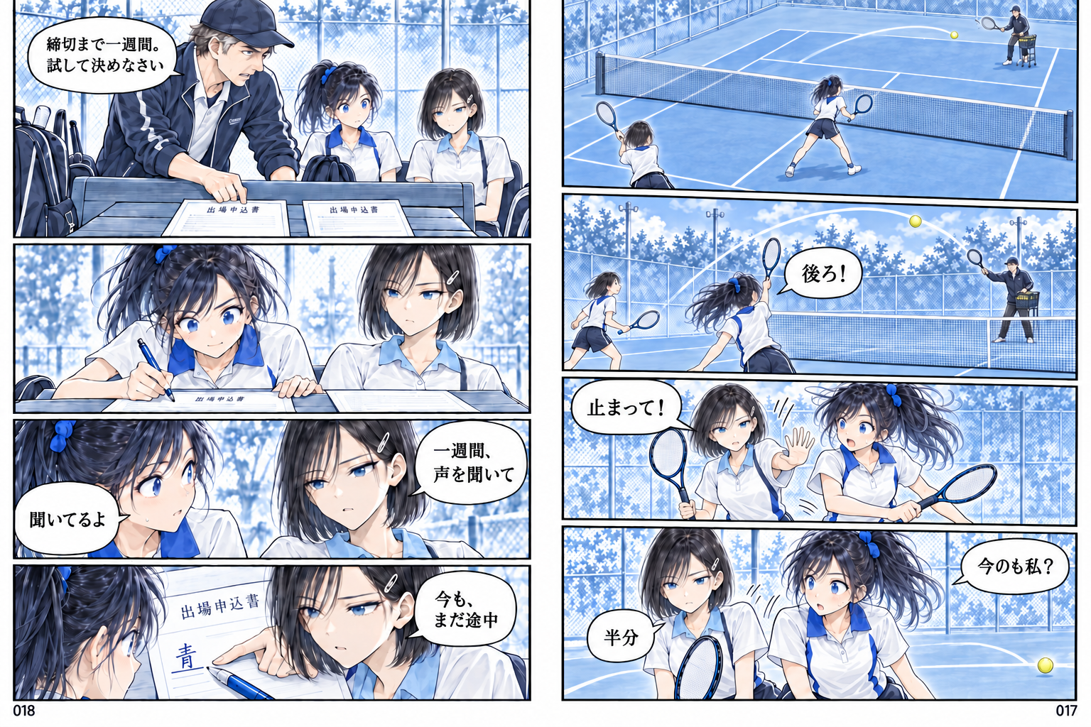 青い糸のダブルス 第2回 隣、あいてる？（後編） 5ページ
