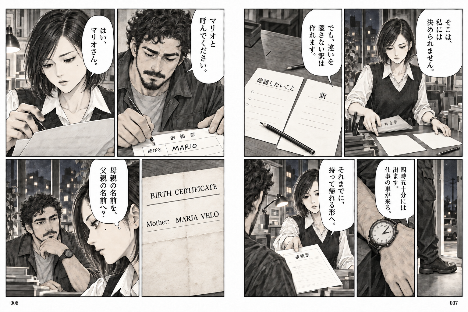 深夜二時の翻訳室 第1回 消せない一文字 4ページ