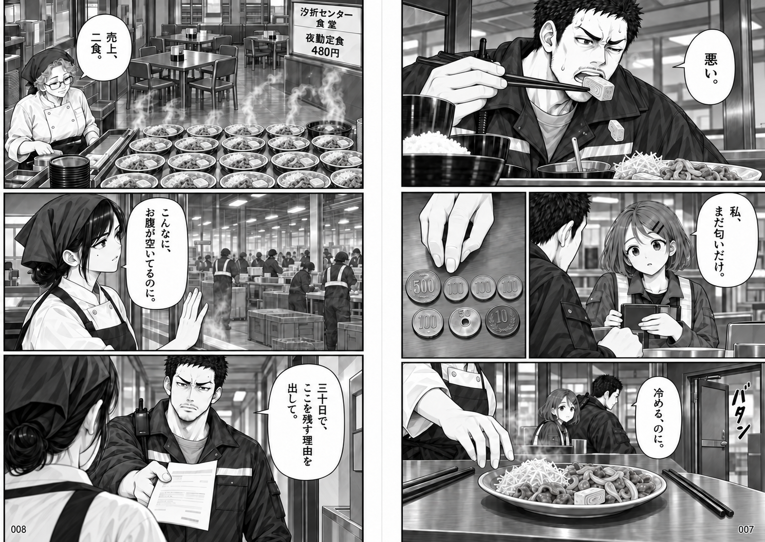夜勤食堂の未完成レシピ 第1話 四十食の静けさ〈前編〉 4ページ