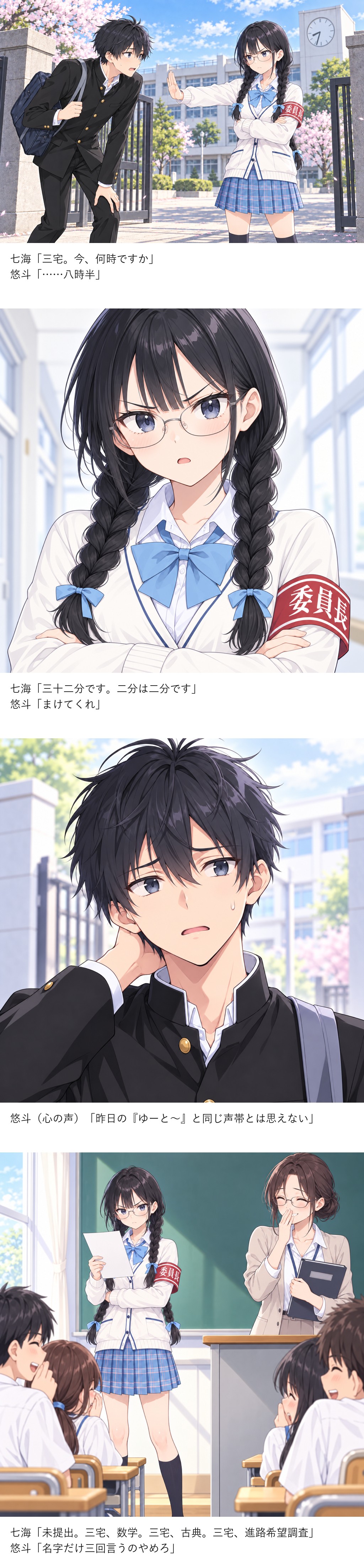 幼なじみが、毎朝別人になる　第3話「二分は二分です」 4ページ