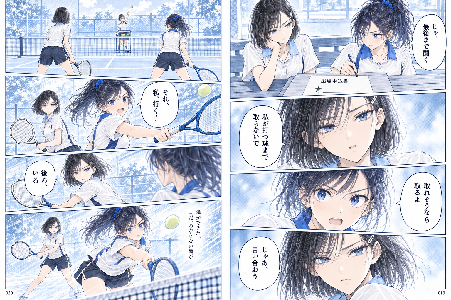青い糸のダブルス 第2回 隣、あいてる？（後編） 6ページ